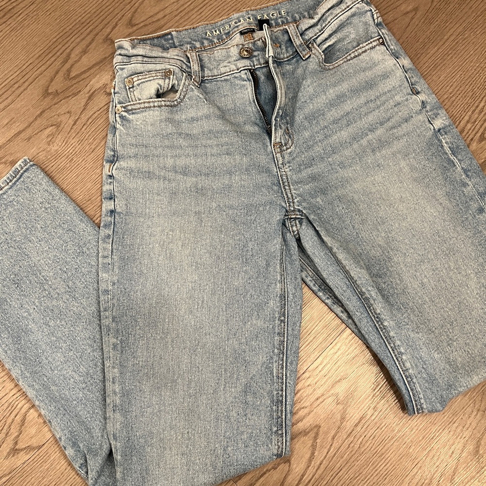 American Eagle Outfitters Women's High Rise Light Denim Jeans